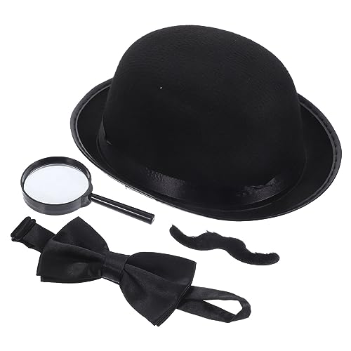 Kisangel Detektiv Kostüm Zubehör mit Hut Schnurrbart Lupe Fliege für Karneval Halloween Cosplay Themenpartys Bühnenauftritte Kisangel Detektiv Kostüm Zubehör mit Hut Schnurrbart Lupe Fliege für Karneval Halloween Cosplay Themenpartys Bühnenauftritte von Kisangel