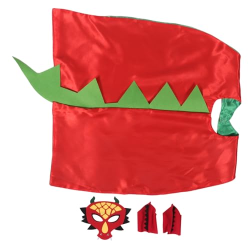 Kisangel Dinosaurierkostüm Für Kleinkinder Mit Umhang Und Dino-Maske Krallen Cartoon-Design Atmungsaktivem Stoff Einfach Zu Tragen Für Geburtstagsfeiern Und Rollenspiele von Kisangel