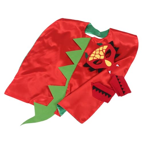Kisangel Dinosaurier Kostüm Umhang mit für Jungen Mädchen Atmungsaktives Leichtes Material Einfach Anzuziehen Strapazierfähiges Cosplay Cape für Kindergeburtstag Halloween Party von Kisangel