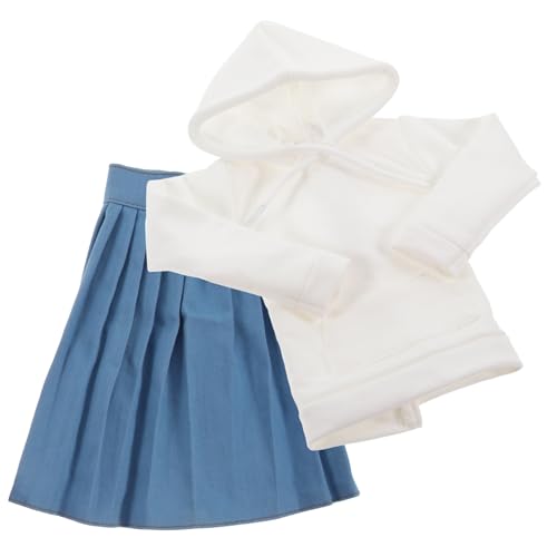 Kisangel Doll Outfit Mädchen Puppenkleidung Weißes Sweatshirt Blauer Faltenrock Dekoratives DIY Puppenkostüm Geschenk für Geburtstag Kisangel Doll Outfit Mädchen Puppenkleidung Weißes Sweatshirt Blauer Faltenrock Dekoratives DIY Puppenkostüm Geschenk für Geburtstag von Kisangel