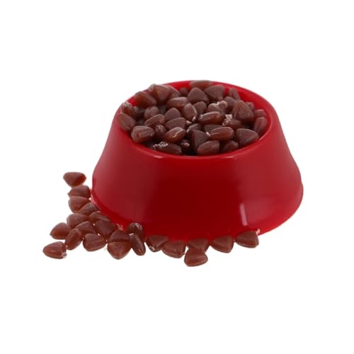 Kisangel Dollhouse Hunde Fütterung Schalen Winzige Tierfuttergerichte Miniatur Hundefutter Accessoires Dollhouse Haustier Futter Schalen Tun, Um Haustier Futtergerichte Zu Spielen von Kisangel