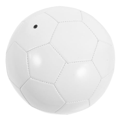 Kisangel Blanko Fußball zum Selbermalen Selbstgemacht Graffiti Fußball aus PVC Unbedruckter Spielball für Kreative Aktivitäten für Kinder und Erwachsene für Fußballspiele und Bastelprojekte von Kisangel