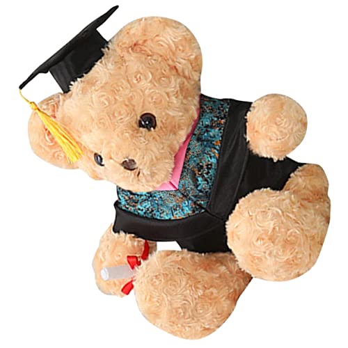 Kisangel Dr. Bärenpuppe Abschluss Bär Abschluss Ihr tragen lauch Kuscheltier Abschlussfeier einzigartige endkappen Geburtstagsgeschenk Bär Glückwunschgeschenke 2023 PP Baumwolle von Kisangel
