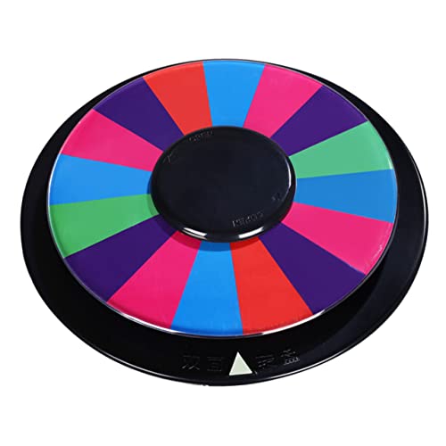 Kisangel Doppelseitiges Preisrad für Glücksspiele Rotierendes Glücksspielrad für Partys Selbstgemachtes Tombola Spielzeug Partyzubehör für Spiele Leuchtendes Design mit Acrylmaterial von Kisangel