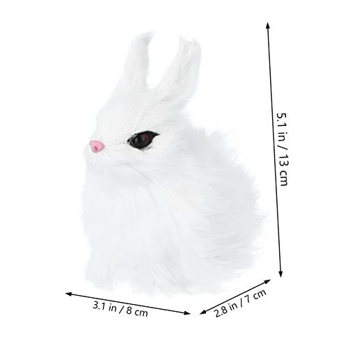 Kisangel Easter Rabbit Dekoration Weiß Realistische Nachbildung Niedliches Hasenornament Umweltfreundlich für Partydeko und Geschenkidee Kisangel Easter Rabbit Dekoration Weiß Realistische Nachbildung Niedliches Hasenornament Umweltfreundlich für Partydeko und Geschenkidee von Kisangel