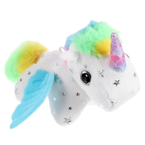 Kisangel Einhorn-Puppe Schwanzwedelndes Tier Stofftiere Drücken Sie Plüsch kleines tierisches Tierspielzeug kleinkindschmuck Nettes PP Baumwolle Weiß Kisangel Einhorn-Puppe Schwanzwedelndes Tier Stofftiere Drücken Sie Plüsch kleines tierisches Tierspielzeug kleinkindschmuck Nettes PP Baumwolle Weiß von Kisangel