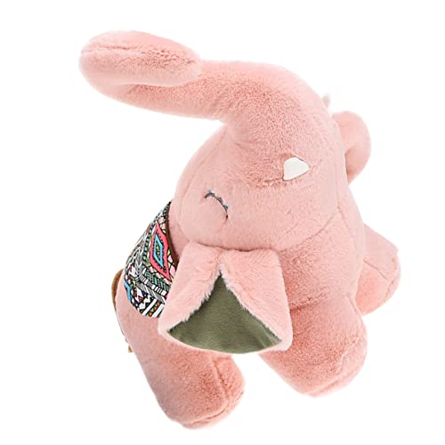 Kisangel Elefant Puppe Elefant ausgestopfte Tiere Plüschtier -Stofftier für den einzug für ausgestopfter Elefant Kuscheltiere Plüsch PP Baumwolle Rosa von Kisangel