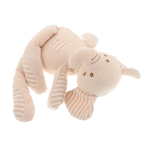 Kisangel Elefantenpuppe Aus Bio-Baumwolle Elefant Plüsch Stofftier Elefant Ausgestopfter Elefant Aus Plüsch Elefant Tierspielzeug Aus Baumwolle Elefant Für -stofftier Beige von Kisangel