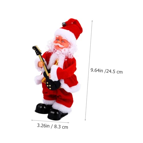 Kisangel Elektrischer Singender Weihnachtsmann Weihnachtsdeko Musik Tanzend Batterie Betrieben Kompakt für Wohnzimmer Desktop Festliche von Kisangel