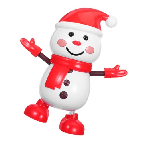 Kisangel Elektrischer Tanzender Weihnachts Schneemann aus Robustem Kunststoff Musikalische Weihnachtsdekoration für Festliche Partys und Büro Batteriebetrieben ohne Batterien Winterliches von Kisangel