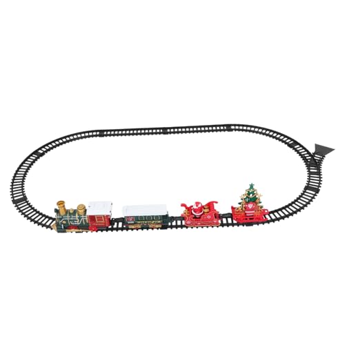 Kisangel Elektrischer Weihnachtszug mit Licht und Musik Retro-spielzeugzug Schienen für Einfache Montage Festliche Weihnachtsbaumdekoration Geschenk Kisangel Elektrischer Weihnachtszug mit Licht und Musik Retro-spielzeugzug Schienen für Einfache Montage Festliche Weihnachtsbaumdekoration Geschenk von Kisangel
