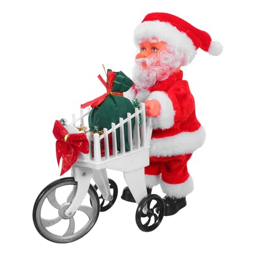 Kisangel Elektrisches Weihnachtsmann-musikspielzeug mit Bewegung, Interaktive Weihnachtsmann-Puppe, Plüsch-einkaufswagen-actionfigur für Festliche Spieldekoration Kisangel Elektrisches Weihnachtsmann-musikspielzeug mit Bewegung, Interaktive Weihnachtsmann-Puppe, Plüsch-einkaufswagen-actionfigur für Festliche Spieldekoration von Kisangel