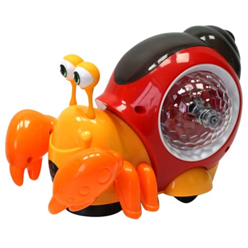 Kisangel Elektronisches Krabbelspielzeug mit Musik und LED Licht Sensorisches Lauflernspielzeug für Junge Mädchen Monate Motorikförderndes Lernspielzeug für Kleinkinder Buntes Krabbeltier von Kisangel