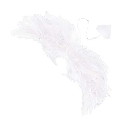 Kisangel Engelsflügel Cosplay Federflügel Damen Halloween Party Kostüm Accessoire Leicht Sicher Elegant Bühnenrequisite von Kisangel