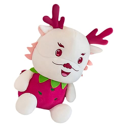 Kisangel Erdbeerdrachenpuppe Drachenfrucht Kuscheltier Drache Kuscheltier Kuscheltier Kuscheldrache Sofa Drachenspielzeug Drachendekor Drachenpuppe Kuscheltiere Drachenplüsch von Kisangel
