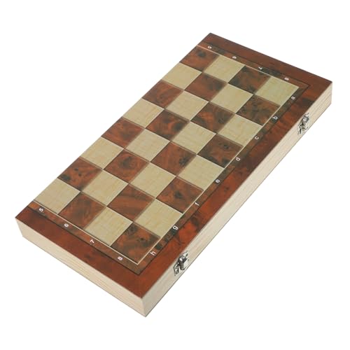 Kisangel Faltbares Holz Schachset mit Schachbrett Tragbar Multifunktional für Schach und Dame Geeignet für Zuhause Schule Reisen und Freizeitspaß Kisangel Faltbares Holz Schachset mit Schachbrett Tragbar Multifunktional für Schach und Dame Geeignet für Zuhause Schule Reisen und Freizeitspaß von Kisangel