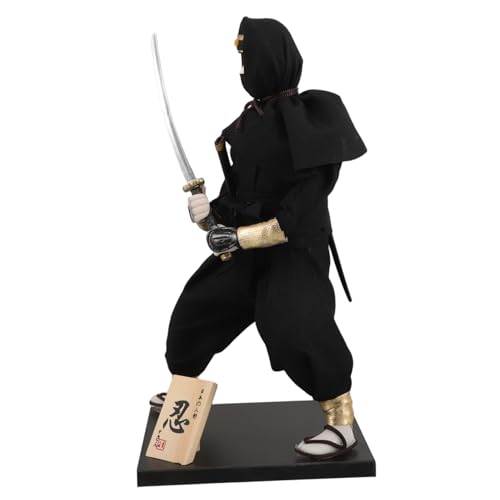 Kisangel -Figur Asiatische -Statue Japanisches - Japanische Figuren -miniaturen Kriegerstatuen Japanische -Puppe Polyester Black Kisangel -Figur Asiatische -Statue Japanisches - Japanische Figuren -miniaturen Kriegerstatuen Japanische -Puppe Polyester Black von Kisangel