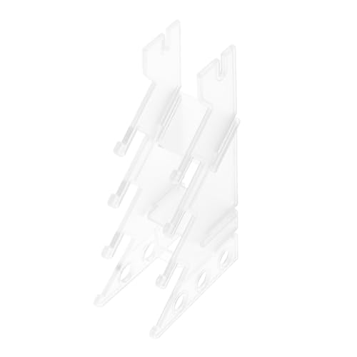 Kisangel Finger Skateboard Aufbewahrungsregal Transparenter Platzsparender Ständer für Finger Skateboards aus Hochwertigem Kunststoff Einfacher Aufbau für Aufbewahrung und Präsentation von Kisangel