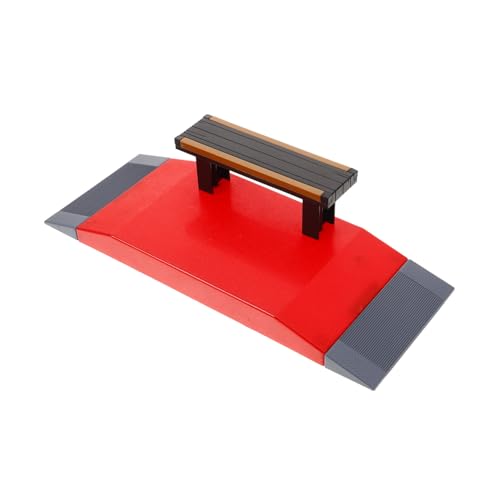 Kisangel Finger Skateboard Park Rampe Mini Skatepark Zubehör Kunststoff Fingerboard Hindernisse für Erwachsene Fingerboard Obstacle von Kisangel