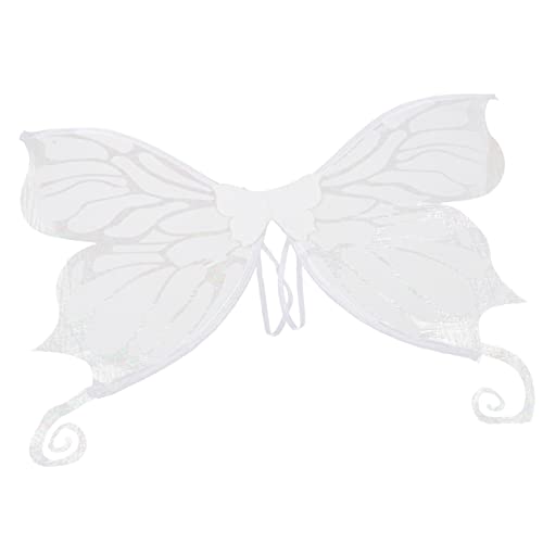 Kisangel Flügel gesetzt für Kostüm Flügel Schmetterling Geburtstag Dekorationen Mädchen Schmetterlingsflügel Feenflügel-Ornament Flügel Fee Flügel aus Stoff gefühlt Weiß Kisangel Flügel gesetzt für Kostüm Flügel Schmetterling Geburtstag Dekorationen Mädchen Schmetterlingsflügel Feenflügel-Ornament Flügel Fee Flügel aus Stoff gefühlt Weiß von Kisangel