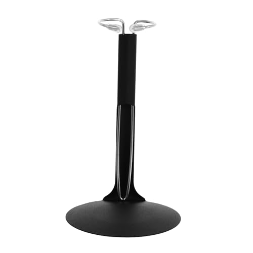 Kisangel Förmiger Puppenständer aus Robustem Legierungsmetall Stabiler Doll Display Rack Geeignet für Actionfiguren und Puppen Teiliges Schwarzes Doll Support Zubehör für Sammler von Kisangel