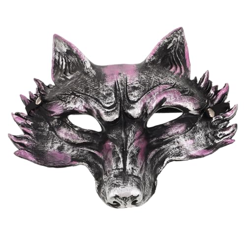 Kisangel Fuchsgesichtsmaske aus Pu-schaum Realistische Tiermaske für Damen Leichte Halloween-maske Vielseitiges Party Karneval-accessoire für Maskenbälle und Kostümpartys von Kisangel