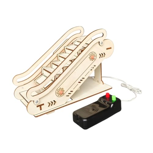 Kisangel Für Rolltreppen Modellbausätze Aufzugsspielzeugmodell Aufzug-Lift- Mechanisches Aufzug-Puzzle Kleines Aufzugsmodell Bausätze Für Modellautos Beige Hölzern von Kisangel