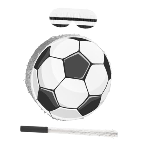 Kisangel Fußball-piñata Aus Karton Mit Krepppapier-verzierung Inklusive Augenbinde Und Stock Für Geburtstagspartys Schulveranstaltungen Und Themenpartys Einfach Aufhängbar Als Kisangel Fußball-piñata Aus Karton Mit Krepppapier-verzierung Inklusive Augenbinde Und Stock Für Geburtstagspartys Schulveranstaltungen Und Themenpartys Einfach Aufhängbar Als von Kisangel