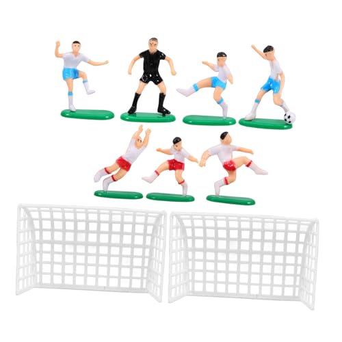 Kisangel Fußball Tortendeko Miniatur Material Fußball Figuren Geburtstag Party Dekoration Landschafts Accessoires Einfach zu Montieren für Kuchen von Kisangel