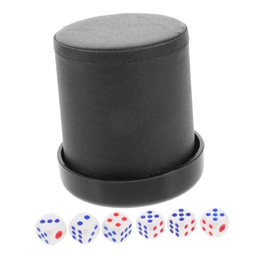Kisangel Geräuschdämpfender Würfelbecher Set mit Würfeln und Basis Leiser PU Leder Würfelshaker für Familien und Partenspiele für Gesellige Anlässe Kisangel Geräuschdämpfender Würfelbecher Set mit Würfeln und Basis Leiser PU Leder Würfelshaker für Familien und Partenspiele für Gesellige Anlässe von Kisangel