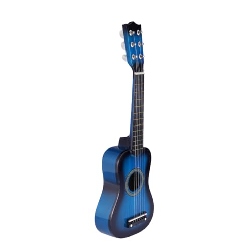 Kisangel Gitarre aus Holz Akustisches Musikinstrument Kleine Leicht Tragbar Blau als Musikspielzeug für Mädchen und Jungen zum Einfachen Lernen Kisangel Gitarre aus Holz Akustisches Musikinstrument Kleine Leicht Tragbar Blau als Musikspielzeug für Mädchen und Jungen zum Einfachen Lernen von Kisangel