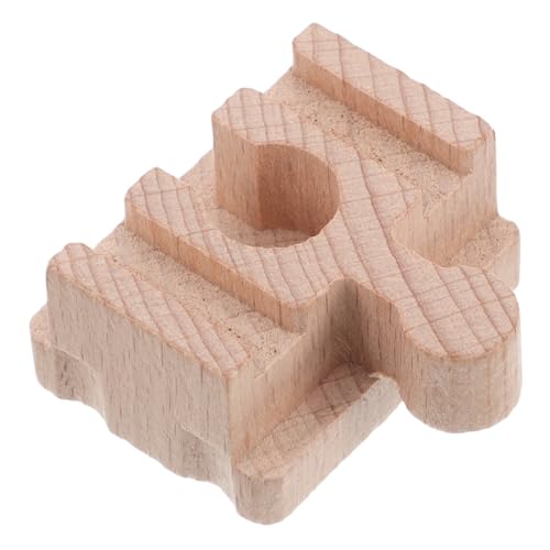 Kisangel Gleiszubehör Kurze Gerade Schiene Magnetische Holzeisenbahn Bahngleis Schienenadapter Schienenzubehör Aus Holz Bausteinbahn Gleiszubehör Aus Holz Eisenbahnbrücke Holzbrücke Hölzern von Kisangel