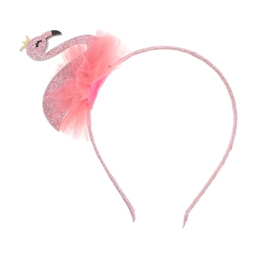 Kisangel Glitzernder Flamingo Haarreif für Mädchen Rutschfestes Stirnband Niedlicher Karneval Kopfschmuck für Bühnenauftritte und Kostümparty von Kisangel