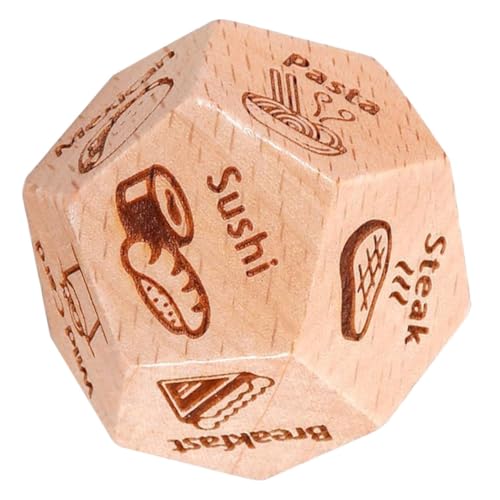 Kisangel Gourmet-sieb Lebensmittelentscheidungen Dices Games Hölzern Khaki von Kisangel