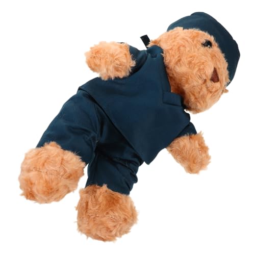 Kisangel Graduation Doctor Bear Plüschfigur in Kleiner Weicher in Niedlicher Krankenschwester Uniform für Medizinstudenten Abschlussfeier von Kisangel