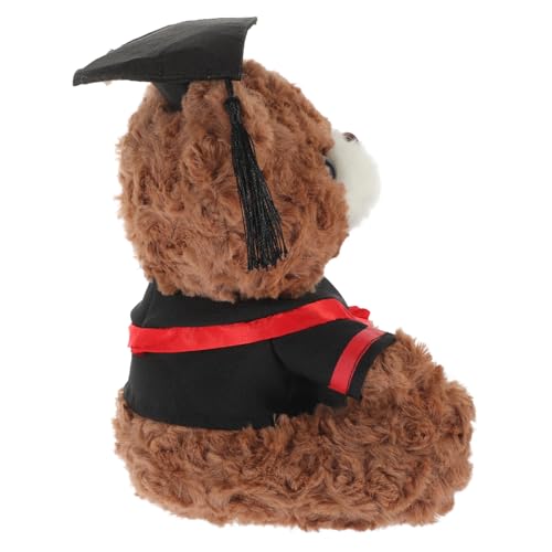 Kisangel Graduierung Plüsch Bärenpuppe kuschelbären beschwertes Kuscheltier Abschlusskappe Spielzeugbär Soft Toy dekorativer Graduierungs-Plüschbär Plüsch-Abschlussbärenpuppe PP Baumwolle Kisangel Graduierung Plüsch Bärenpuppe kuschelbären beschwertes Kuscheltier Abschlusskappe Spielzeugbär Soft Toy dekorativer Graduierungs-Plüschbär Plüsch-Abschlussbärenpuppe PP Baumwolle von Kisangel