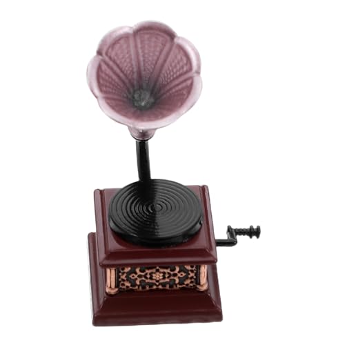 Kisangel Grammophon Modell Heimdekor Miniaturmöbel Winziges Phonographen Modell Miniatur Phonograph Miniatur Hausmöbel Kinderspielzeug Plattenspieler Mini Möbel Mini Phonograph Kisangel Grammophon Modell Heimdekor Miniaturmöbel Winziges Phonographen Modell Miniatur Phonograph Miniatur Hausmöbel Kinderspielzeug Plattenspieler Mini Möbel Mini Phonograph von Kisangel