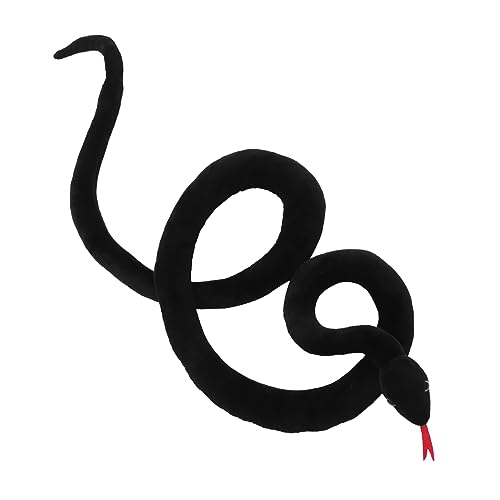 Kisangel Große Realistische Plüschschlange Gefülltes Stofftier aus Leichtem PP Baumwollmaterial Lebensechtes Fake Snake für Halloween Deko und Streichspaß mit Freunden von Kisangel