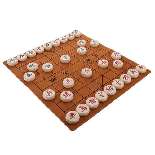 Kisangel Großes Chinesisches Schachspiel aus Holz mit Faltbarem Brett Robustes Reisespiel für Erwachsene Fördert Strategisches Denken und Kritische Planung für Unterwegs und Zuhause von Kisangel