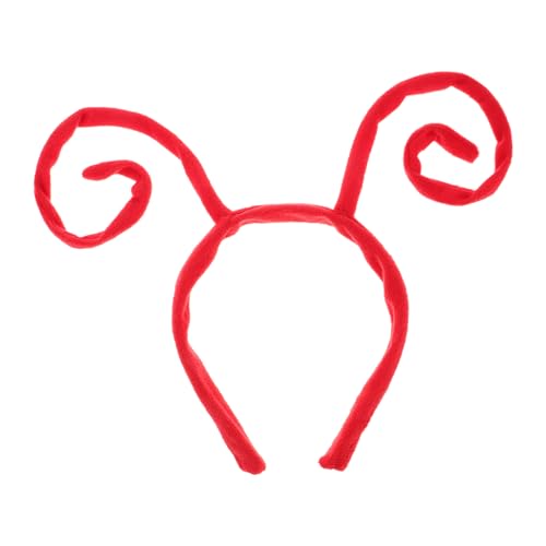 Kisangel Haarschmuck für Halloween-Antennen-Haarreifen Maskerade -Party -Stirnband Stirnbänder für Insektenantennen Haarschmuck für die Party Partyzubehör Stoff rot von Kisangel