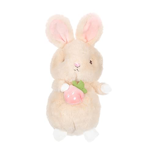 Kisangel Häschen-Puppenverzierung Plüsch realistisch kinderzimmerdeko Room Decoration Living Room Decoration geschenketueten Hasenpuppe Kaninchen-Puppen- PP Baumwolle Brown von Kisangel