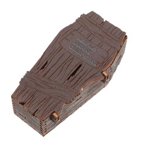Kisangel Halloween Coffin Candy Box Holz Aufbewahrungsbox Vielseitig als Schmuck Snackbehälter Dekoratives Party-tablett für Halloween Feierlichkeiten Kisangel Halloween Coffin Candy Box Holz Aufbewahrungsbox Vielseitig als Schmuck Snackbehälter Dekoratives Party-tablett für Halloween Feierlichkeiten von Kisangel