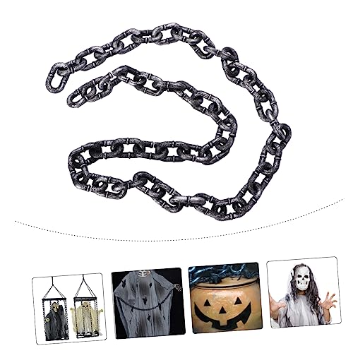 Kisangel Halloween Dekoration Lange Simulationskette Realistische Eisenkette für Kostüme Party Requisiten und Festliche Anlässe für Geisterhäuser und Halloween Feiern von Kisangel