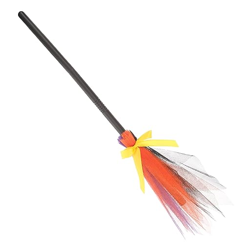 Kisangel Halloween Hexenbesen Cosplay Besen Leicht Abnehmbar Party Requisit für Mädchen Kostüm Dekoration Zubehör Kisangel Halloween Hexenbesen Cosplay Besen Leicht Abnehmbar Party Requisit für Mädchen Kostüm Dekoration Zubehör von Kisangel