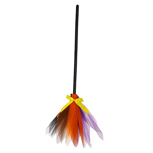 Kisangel Halloween Hexenbesen Cosplay Requisite Buntes Design für Kinderkostüm Partydekoration Gruselige Halloween Atmosphäre Vielseitig Verwendbar als und Accessoire Kisangel Halloween Hexenbesen Cosplay Requisite Buntes Design für Kinderkostüm Partydekoration Gruselige Halloween Atmosphäre Vielseitig Verwendbar als und Accessoire von Kisangel