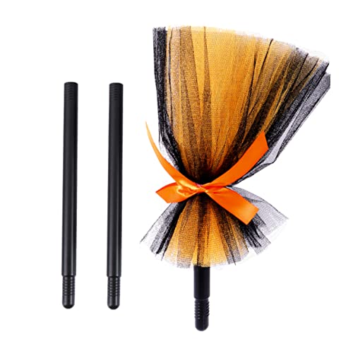 Kisangel Halloween Hexenbesen Deko Lifelike Kostümzubehör für Halloween Feiern für Party Bühnenhintergrund Cosplay Robustes Design für Langfristige Nutzung für Freunde zur Schaffung von Kisangel