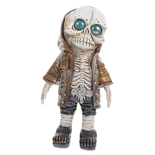 Kisangel Halloween Hoodie Skelett Figurine Einzigartige Skelettstatue Für Halloween Deko Tischornament Für Partys Wiederverwendbar Kisangel Halloween Hoodie Skelett Figurine Einzigartige Skelettstatue Für Halloween Deko Tischornament Für Partys Wiederverwendbar von Kisangel