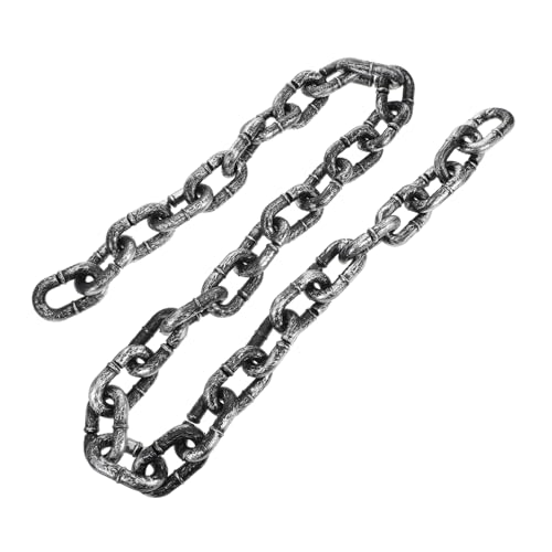 Kisangel Halloween Plastik Kette Realistische Gefängnis Kostümkette für Gruselige Partydekoration Wiederverwendbares Gefängnis Accessoire für Piraten und Horror Themen von Kisangel