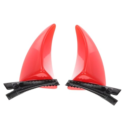 Kisangel Halloween Teufelshörner Haarspangen Rot Langlebige Cosplay Haarclips Auffälliges Party Accessoire Vielseitig für Halloween Kostüm und Karnevalspartys Geeignet Fotorequisite von Kisangel