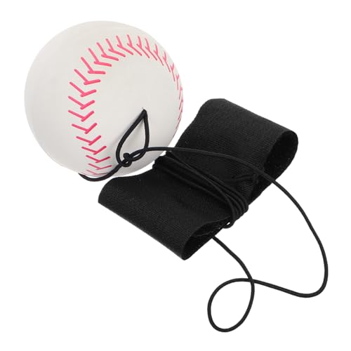 Kisangel Handgelenkelastischer Baseball Handgelenktrainerball Rückprallball Mit Handschlaufe Baseball-Return-Ball Ballrücklauf Handgelenk-rückprallball Handgelenk-übungsball Gummi von Kisangel